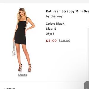 By The Way - Kathleen Strappy Mini Dress (S)